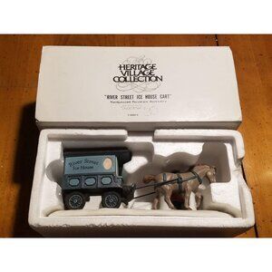 "River Street Ice House Cart" #5959-5 Heritage Village Collection -Retired-
